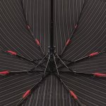 Зонт мужской H.DUE.O H601 (6) Полоса Черный