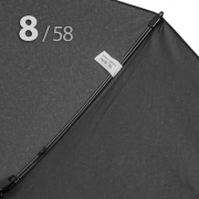 Зонт Три Слона M-8820 Черный двойные спицы