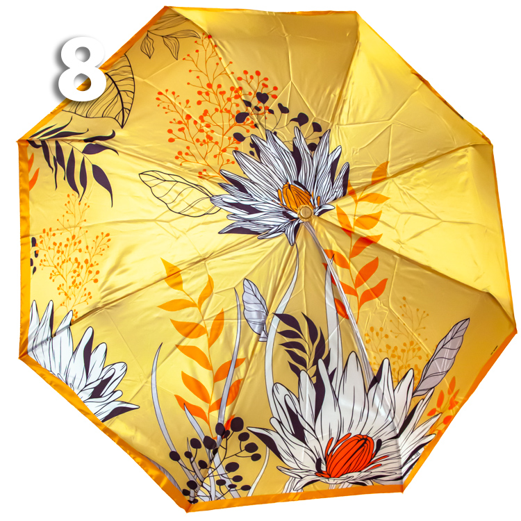 Зонт Три Слона L-3854 (A) 18762 Цветы, Желтый (сатин)
