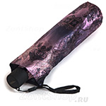 Зонт женский Три Слона 630 (B) 9984 Фиолетовые узоры (сатин)