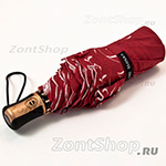 Зонт женский Три Слона 180 вышивка в сумке 3650 Бордо