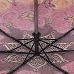 Зонт женский Три Слона 090 11051 Желтые, розовые розы (сатин)