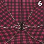 Зонт женский H.DUE.O H224 (10) 14666 Клетка Розовый