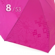 Зонт Три Слона L-4898 (C) 17910 Цветы Графика Ярко-Розовый, компактный облегченный