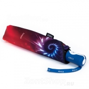 Зонт женский Amico 1311 16101 Радуга (синяя ручка) сатин