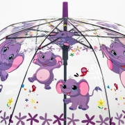 Зонт детский прозрачный, свисток Diniya 2651 (16308) Слоненок