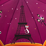 Зонт трость женский Zest 21626 10069 Кошка в Париже