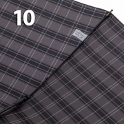 Зонт Три Слона M-6155 (17886) Клетка Серый, семейный с увеличенным куполом