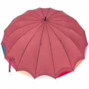 Зонт трость женский Три Слона L-2100 (DARK ROSE) 15385 Розовый