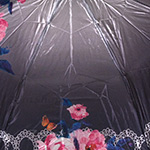 Зонт женский MAGIC RAIN 7337 11393 Цветочная нежность Серый (сатин)