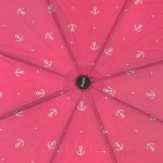 Зонт женский Doppler 7441465 SL02 14045 Якорь розовый UV