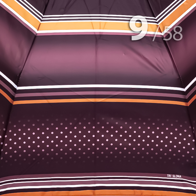 Зонт Три Слона L-3994 (A) 17999 Горох Полоска Коричневый