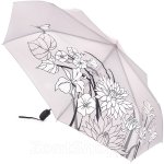Зонт женский Три Слона L3822 14079 Упоение Серый (проявляющийся в дождь рисунок)