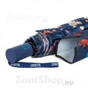 Зонт женский Diniya 177 17670 Кот под зонтом (сатин)