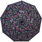 Зонт женский Style 1628 16127 Газета Черный