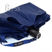 Зонт Три Слона L-4898 (C) 17913 Цветы Графика Синий, компактный облегченный