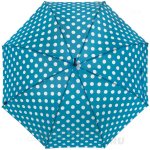Зонт трость женский Funny Rain FR305 (2) 11631 Горох Голубой