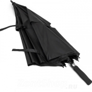 Зонт трость AMEYOKE L75 STORM (01) Черный (наконечник пластик)