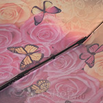 Зонт женский Три Слона 090 11051 Желтые, розовые розы (сатин)