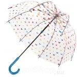 Зонт трость женский прозрачный Fulton L042 3867 Английский сад