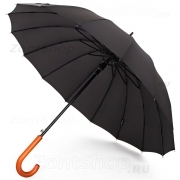 Зонт трость DINIYA 2213 Черный в чехле