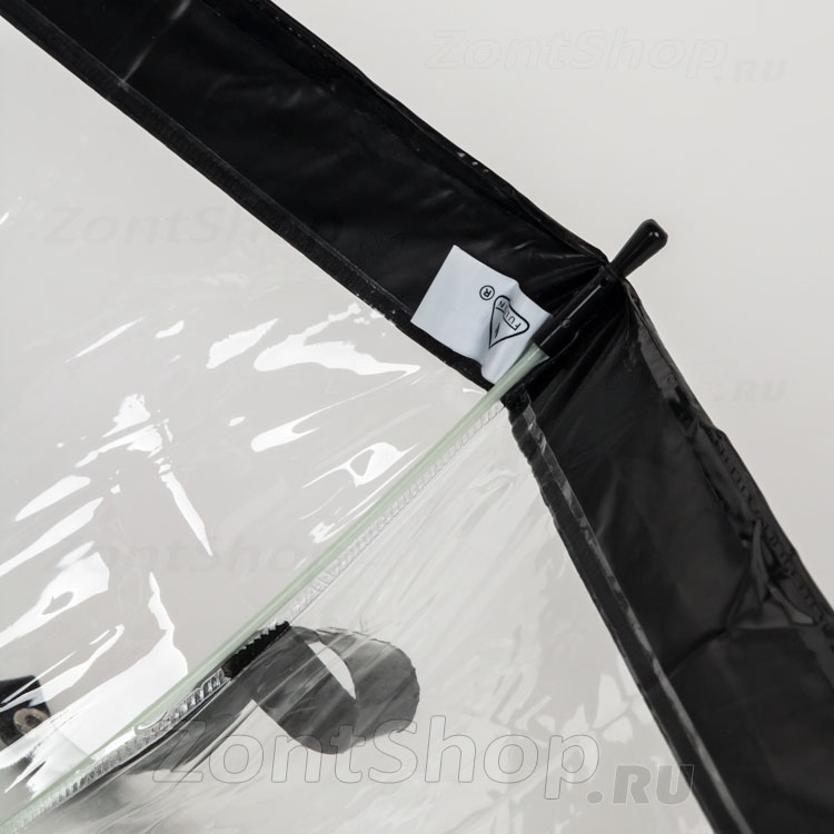 Зонт детский прозрачный Fulton C603 001 Черный кант