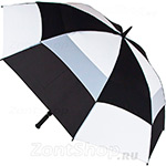 Зонт гольфер Fulton S669 2986 Stormshield Черно-белый двойной