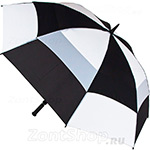 Зонт гольфер Fulton S669 2986 Stormshield Черно-белый Ветроустойчивый