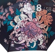 Зонт Три Слона L-3825 (N) 18523 Коричневые хризантемы (сатин)