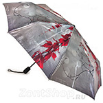 Зонт женский Zest 53864 10416 Красные листья (сатин)