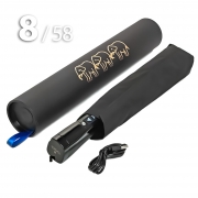 Зонт Три Слона M-8606 Аккумуляторный в тубусе Черный