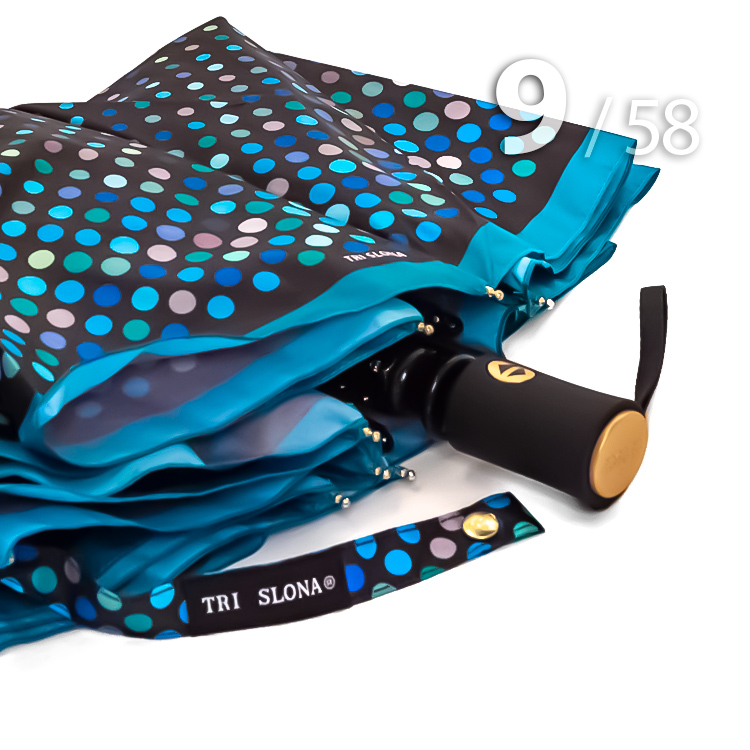 Зонт Три Слона L-3991 (D) 18053 Горох Светло-Синий