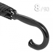 Зонт трость Ame Yoke L90-STORM (01) Черный,  очень большой купол, воздушный клапан, чехол на лямке