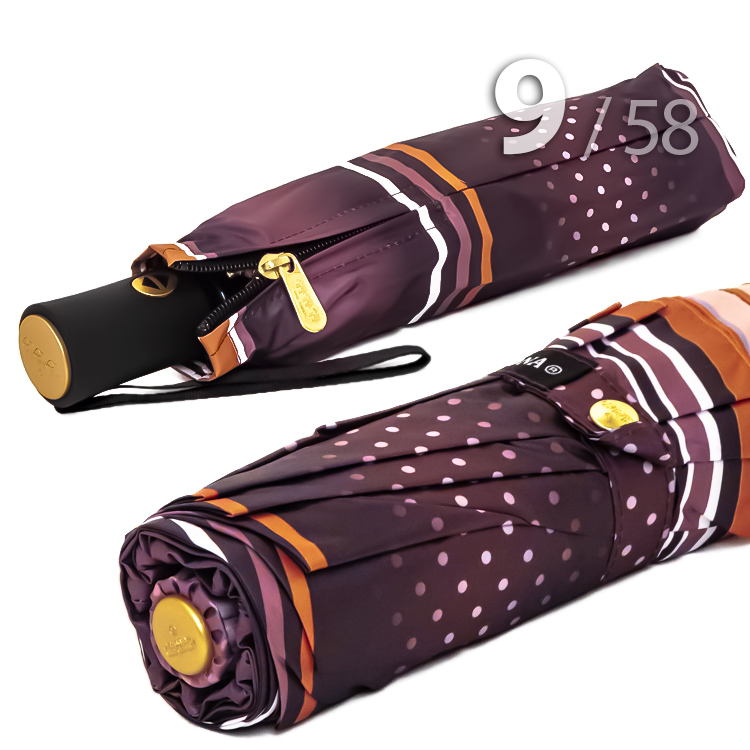 Зонт Три Слона L-3994 (A) 17999 Горох Полоска Коричневый