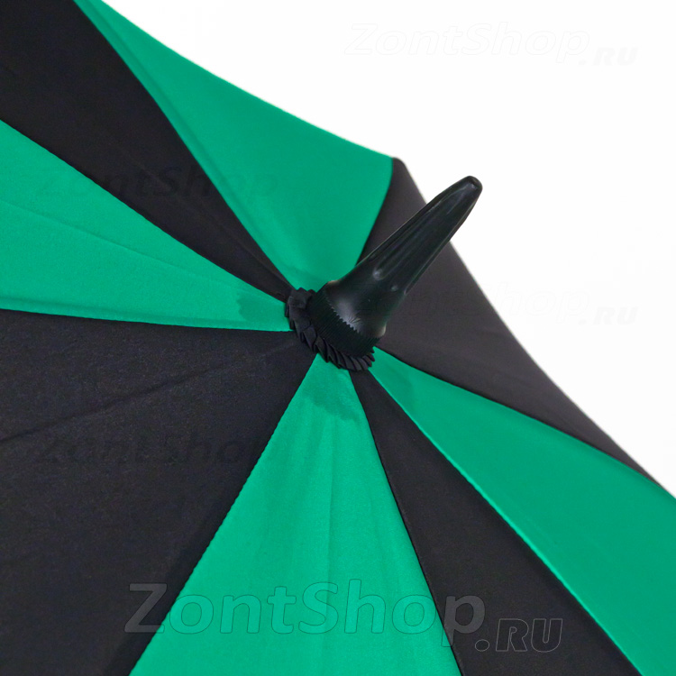 Большой зонт трость гольфер Fulton S837 097 Черно-зеленый (чехол на ремне)