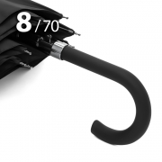 Зонт трость Три слона M-2705 Черный, большой купол