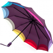 Зонт женский Diniya 2735 (16285) Фиолетовый, кант-мультиколор