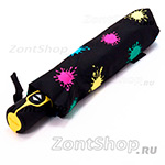 Зонт женский Doppler 7441465 КМ Klacks (Клякса) 6691 Желтая ручка