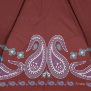 Зонт женский Amico 1126 16378 Узоры Бордовый