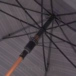 Зонт трость мужской LAMBERTI 71633 (15658) Полоса, Черный