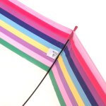 Зонт трость женский прозрачный Fulton L042 3868 Цветные полоски