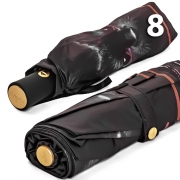 Зонт Три Слона L-3870 (A) 18821 Кошка коричневая кайма