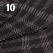 Зонт Три Слона M-6155 (17883) Клетка Черный, семейный с увеличенным куполом