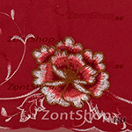 Зонт женский Три Слона 180 вышивка в сумке 3650 Бордо