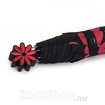 Зонт женский H.DUE.O H119 (4) 11378 Ромашки красные (Дизайнерский)