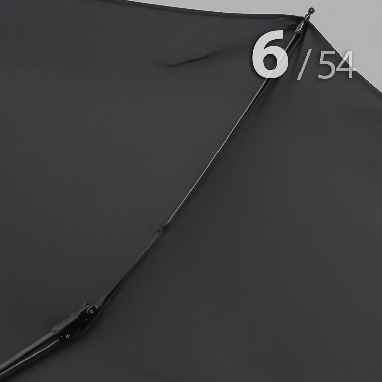 Зонт Ame Yoke OK54-R (01) Черный (M)