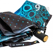 Зонт Три Слона L-3995 (A) 18087 Круги, горох синий (сатин)