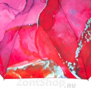 Зонт женский Doppler 744865M01 Мрамор розовый (карбон)