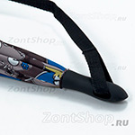 Зонт трость женский Nex 31611 (6754) Серые Кошки (на ремне)