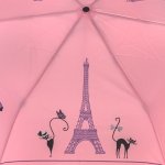 Зонт женский Три Слона L3640 15326 Обаятельные кошки Розовый